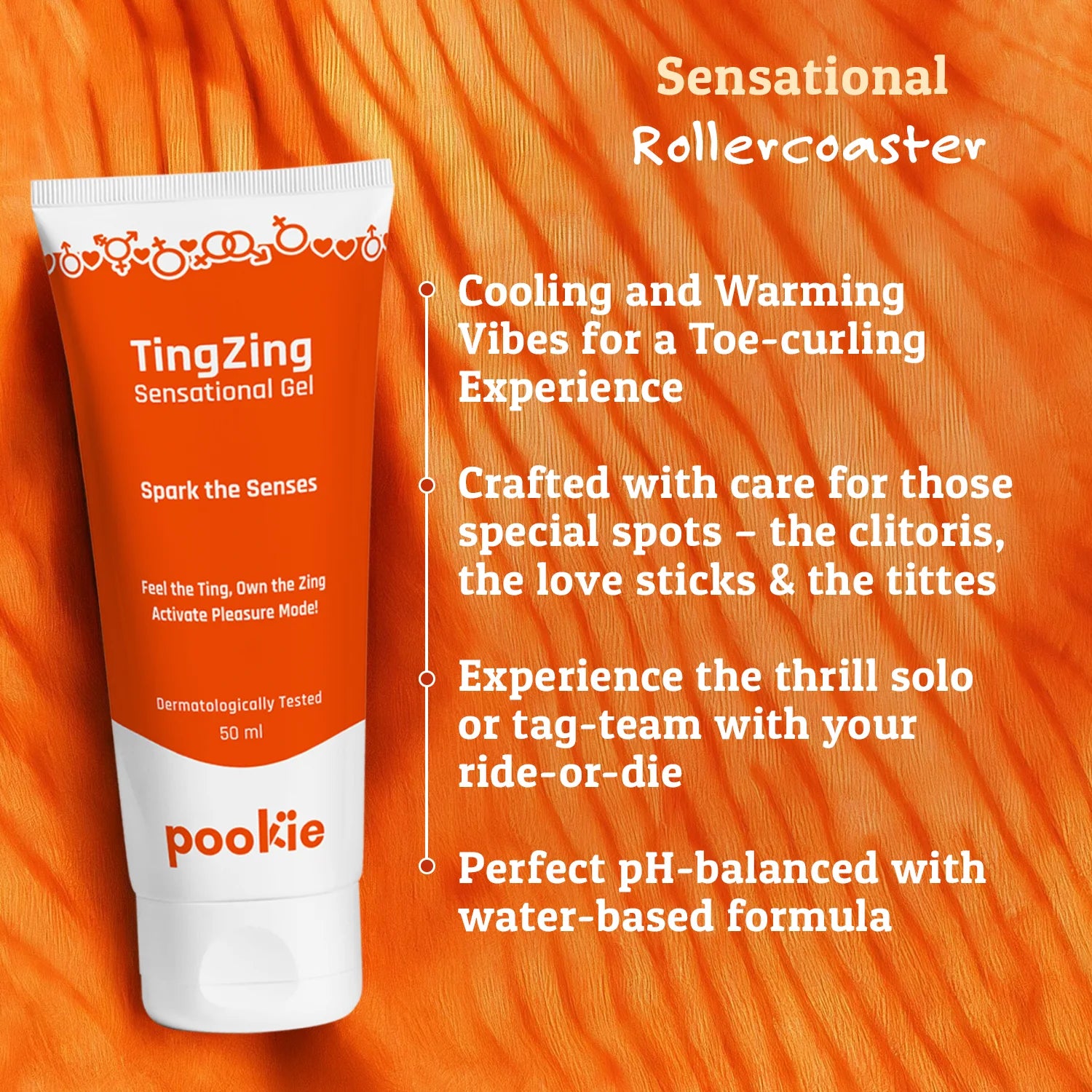 🧡 TingZing – Get that electrifying buzz! Tingling, warming, and oh-so-sensational for next-level pleasure. Turn up the heat & feel the Zing! ⚡🔥